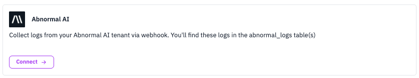 Abnormal Security Source Tile