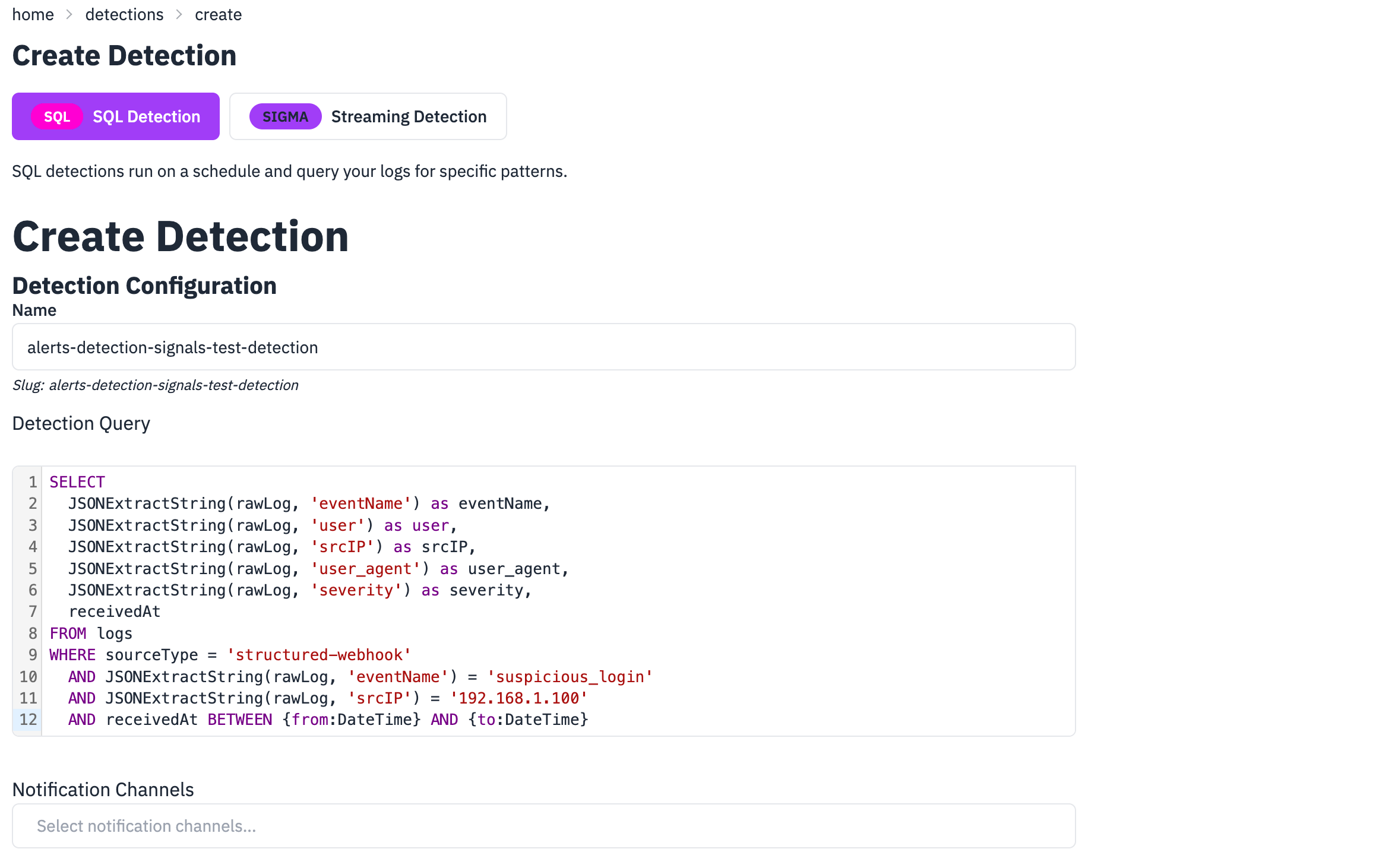 Step 3: Create a Test Detection Rule