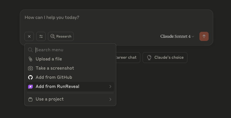 Custom prompts dropdown